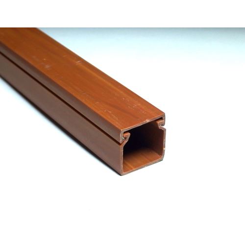 lišta vkladacia LV 18x18 imitácia dreva, tmavá (2m)