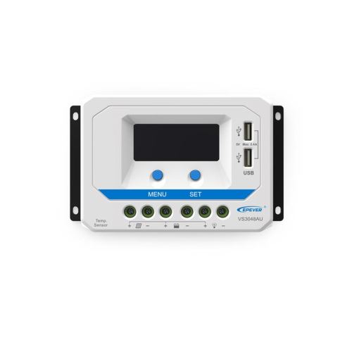 PWM solární regulátor EPever 30A 12/24V s LCD displejem série VS