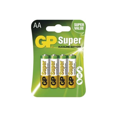 Baterie AA (R6) alkalická GP Super Alkaline 4ks