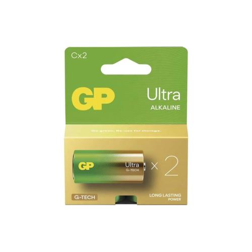 Baterie C (R14) alkalická GP Ultra 2ks
