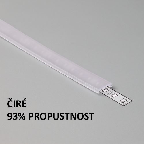 Plexi C KLIK čiré pro FKU11, 12, 20, 60, 35, 45, 50, 59, 80 1m