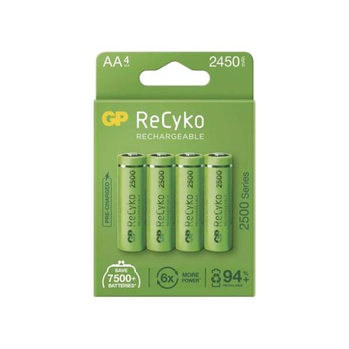 Batérie AA (R6) nabíjacie 1,2V / 2450mAh GP Recyko 4ks