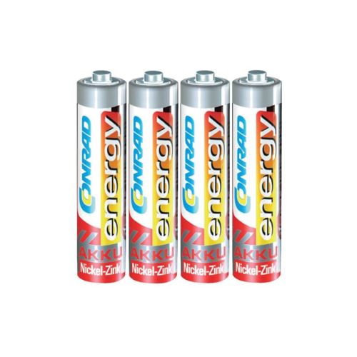 Baterie AAA (R03) nabíjecí 1,6V/550mAh CONRAD NiZn (blistr 4ks)
