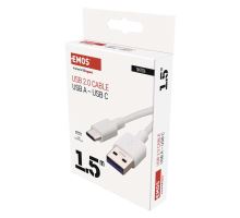 USB kabel 2.0 A/M - C/M 1,5m, bílá (4)