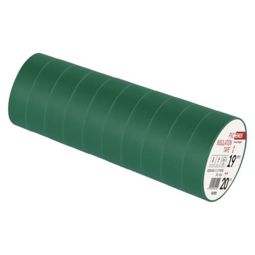 Izolačná páska PVC 19mm / 20m zelená