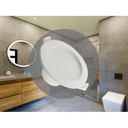LED svítidlo 10W / IP44 / DR01 / SMD / 4000K / WH - LDL154