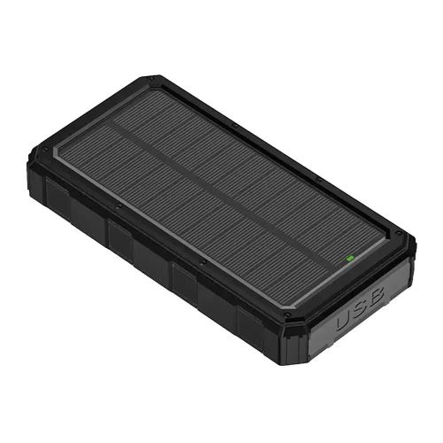 Power bank PMPB20SP 20000mAh solar panel + světlo, černé
