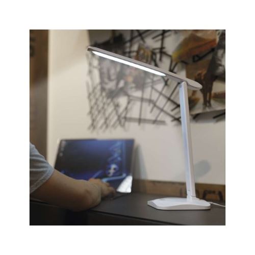 LED stolná lampa CHASE, biela