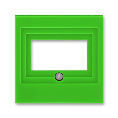 Kryt zásuvky reproduktorové, komunikační přímé nebo přístroje USB, zelená, ABB Levit 5014H-A00040 67
