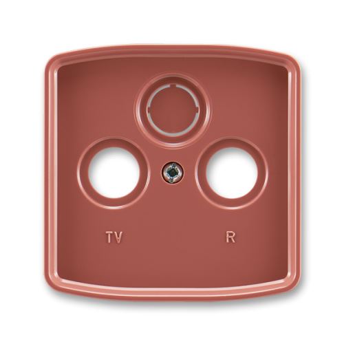 Kryt zásuvky televizní, rozhlasové a satelitní, vřesová červená, ABB Tango 5011A-A00300 R2