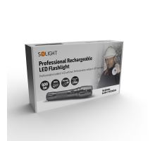 Solight profesionální nabíjecí LED svítilna, T6 XML Cree LED, 600lm, Li-Ion (6)