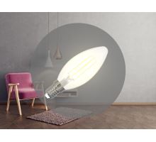 LED Filament BÍLÝ 4,5W - C35 / E14 / 3000K - ZWF106 (2)