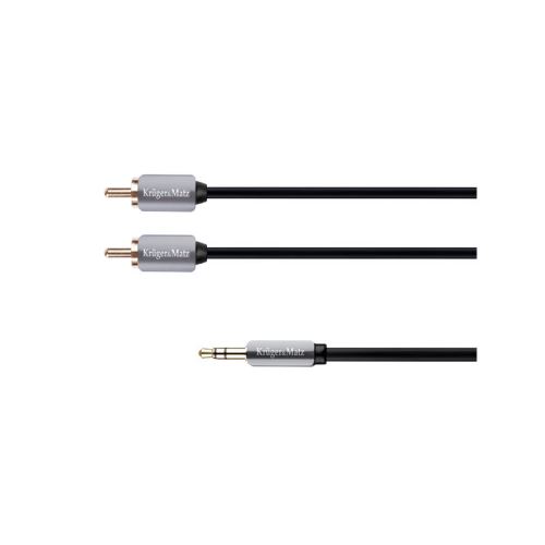Kabel Jack 3.5mm stereo/2x Cinch 1,8m KRUGER & MATZ KM0310