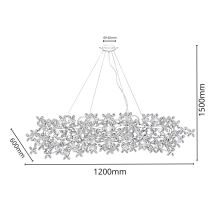 Luxusný závesný krištáľový luster 16 x G9 - CA032/16L (9)