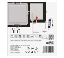 LED vestavné svítidlo NEXXO, čtvercové, černé, 12,5W, se změnou CCT (10)