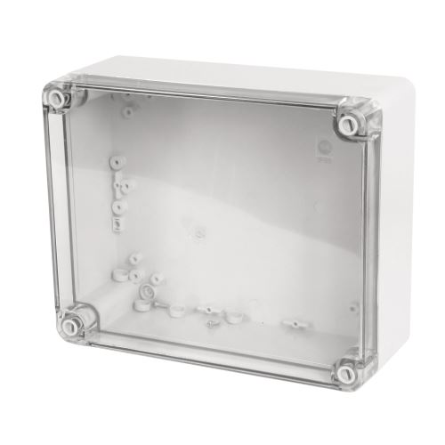 Krabice SolidBOX 68191 IP65, 270x220x106mm, průhledné víko, hladké boky