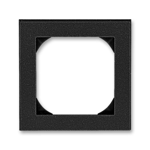 Rámeček jednonásobný s otvorem 55x55, onyx/kouřová černá, ABB Levit 3901H-A05510 63
