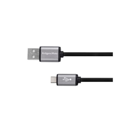 Kabel KRUGER & MATZ KM1236 USB/micro USB 1,8m Black