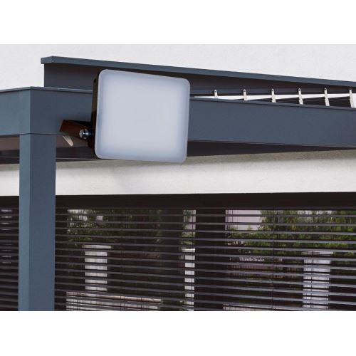 Vonkajší čierny LED reflektor 10W / 4000K - LF7021