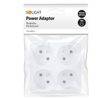 Solight rozbočka, 4 x 10A, biela (5)