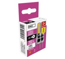 LED žárovka Classic JC / G4 / 1,9 W (21 W) / 200 lm / neutrální bílá (12)