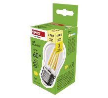 LED žiarovka Filament Mini Globe / E27 / 5,9 W (60 W) / 806 lm / teplá biela