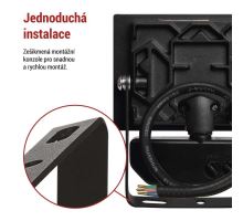 LED reflektor TAMBO se senzorem pohybu, 10 W, 1000 lm, černý (10)