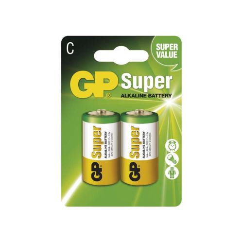 Baterie C (R14) alkalická GP Super Alkaline 2ks
