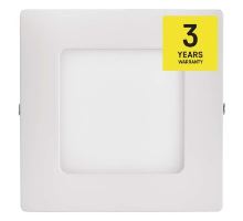 LED panel 120 × 120, prisadený biely, 6W neutrálna biela (10)