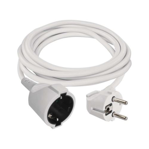 Prodlužovací kabel 2 m / 1 zásuvky / bílý / PVC / 1 mm2