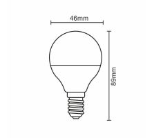 LED žárovka 8W - G45 / E14 / SMD / 6500K - ZLS804 (3)