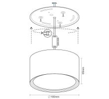 LED svítidlo 12W 4000K / SMD / BK - LPL522B (5)