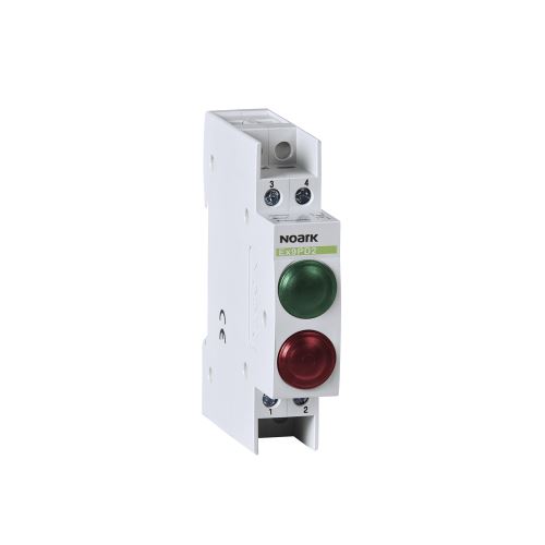 Ex9PD2gr 230V AC/DC Světelné návestí, 230V AC/DC, 1 zelená LED a 1 červená LED Noark