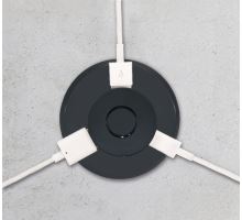 Solight výsuvná nabíjačka USB A+C 24W PD, čierna (2)