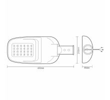 LED na přechod pouliční svítidlo pravé 40W / 5000K - LSL621/RP (4)
