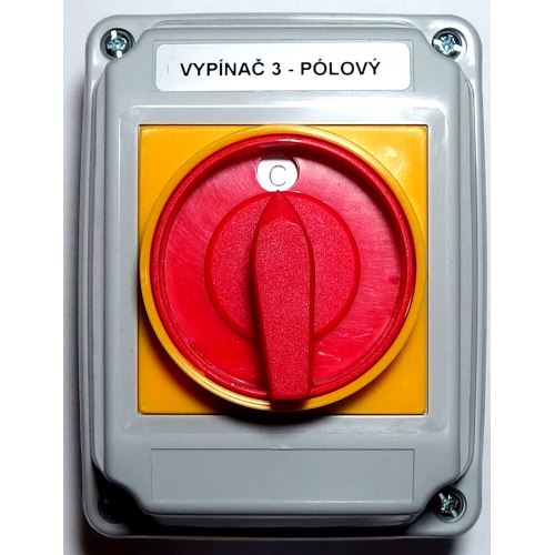 Spínač LK16R-2.8211 OB2ZC (0-1) IP65