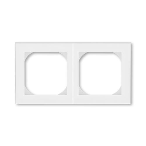 Rámeček dvojnásobný s otvorem 55x55, bílá/ledová bílá, ABB Levit 3901H-A05520 01