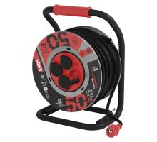 Guma-neoprén predĺž. kábel, bubon kovový - 4z, 50m, 1,5mm2