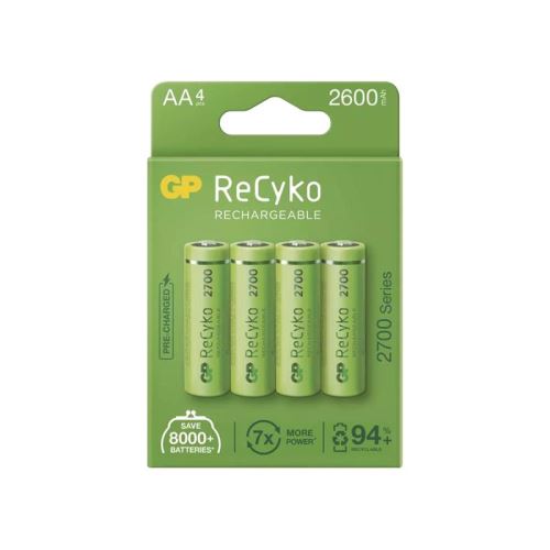 Baterie AA (R6) nabíjecí 1,2V/2600mAh GP Recyko 4ks