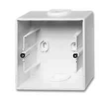 Krabice přístrojová jednonásobná pro lištové rozvody, studio bílá, ABB Future linear, Solo 2CKA001799A0897 Krabice přístrojová jednonásobná pro lištové rozvody, studio bílá, ABB Future linear, Solo 2CKA001799A0897