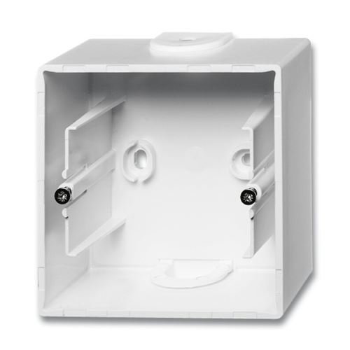 Krabice přístrojová jednonásobná pro lištové rozvody, studio bílá, ABB Future linear, Solo 2CKA001799A0897