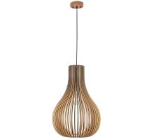Závěsný lustr z masivního dřeva E27 / 380 - WRE092 (7)