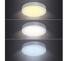 Solight LED mini panel CCT, prisadený, 12W, 900lm, 3000K, 4000K, 6000K, okrúhly (2)