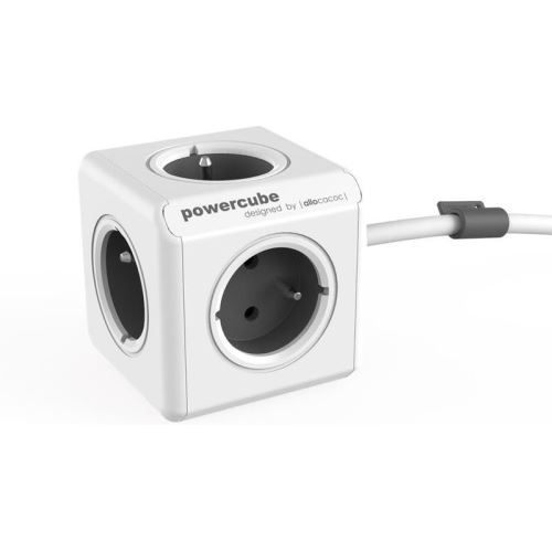 PowerCube Extended rozbočka 5xzásuvka 1,5m šedá