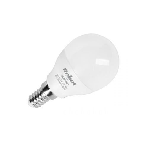 Žárovka LED E14 7W G45 bílá teplá REBEL ZAR0460
