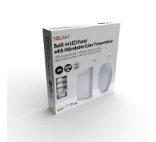 Solight LED mini panel CCT, prisadený, 18W, 1530lm, 3000K, 4000K, 6000K, okrúhly (7)