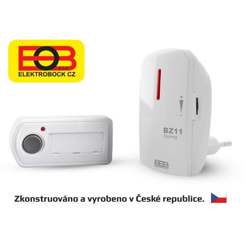 Zvonek bezdrátový 230V BZ11 bílý