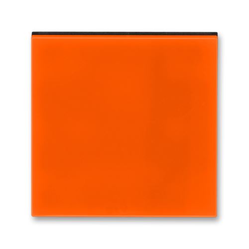 Kryt stmievače s krátkocestným ovládačom, oranžová / dymová čierna, ABB Levit 3299H-A00100 66
