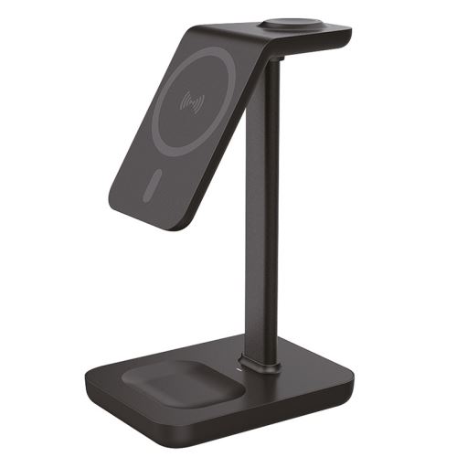 Solight stolná nabíjačka 3v1, Qi2, MagSafe kompatibilná