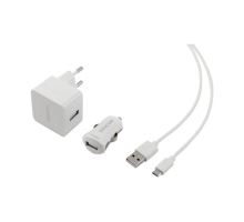 Nabíjačka SCO 516-000WH USB KIT 1M/WALL/CAR SENCOR Nabíjačka SCO 516-000WH USB KIT 1M/WALL/CAR SENCOR